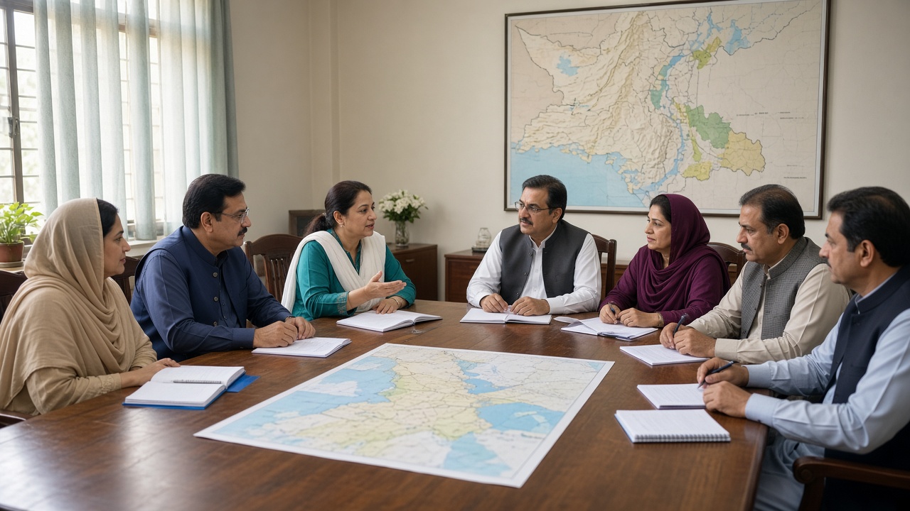 Education officers in a planning meeting