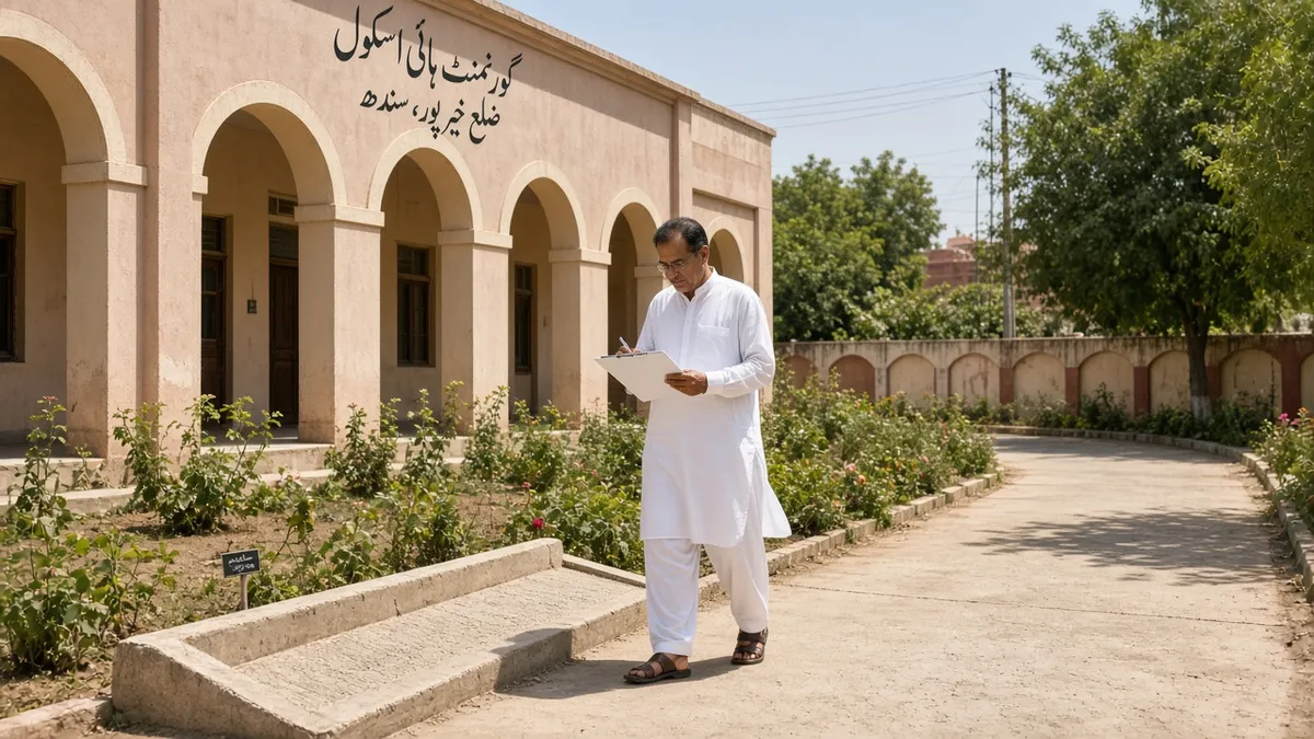 School head on campus